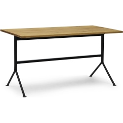 Kip Desk – Black base + lacquered oak - Normann Copenhagen