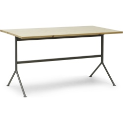 Kip Desk – Grey base + lacquered pine - Normann Copenhagen