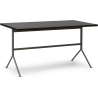 Kip Desk – Grey base + dark brown stained pine - Normann Copenhagen