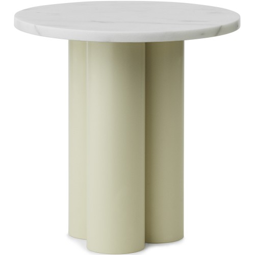 Dit Table – Sand Frame + White Carrara Tabletop - Normann Copenhagen