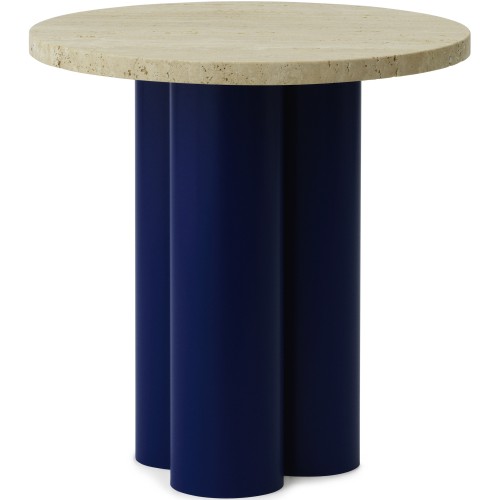 Table Dit – Structure Bright Blue + Plateau Travertine Light - Normann Copenhagen