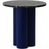 Dit Table – Bright Blue Frame + Portoro Gold Tabletop - Normann Copenhagen