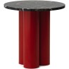 Dit Table – Bright Red Frame + Portoro Gold Tabletop - Normann Copenhagen