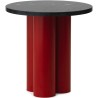 Dit Table – Bright Red Frame + Nero Marquina Tabletop - Normann Copenhagen