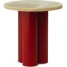 Table Dit – Structure Bright Red + Plateau Honey Onyx - Normann Copenhagen