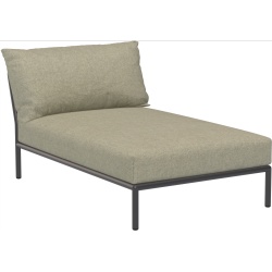 EPUISE – Canapé Level 2 – Chaise longue – Moss Heritage + Base Gris foncé - Houe