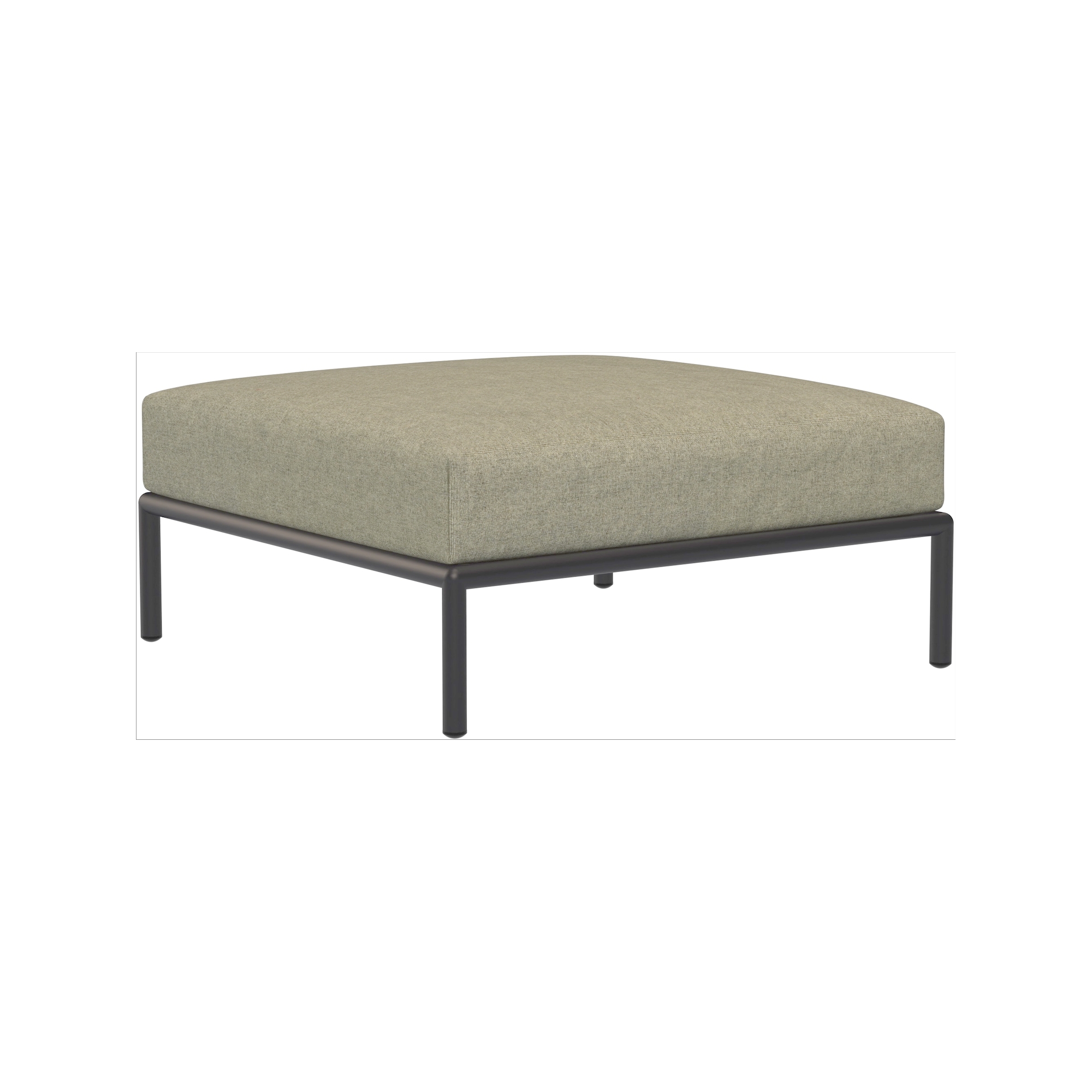 EPUISE – Canapé Level 2 – Ottoman – Moss Heritage + Base Gris foncé - Houe