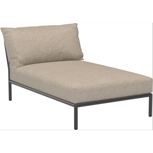 SOLD OUT – Level 2 couch – Chaise longue – Papyrus Heritage + Dark grey base - Houe