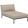 SOLD OUT – Level 2 couch – Chaise longue – Papyrus Heritage + Dark grey base - Houe