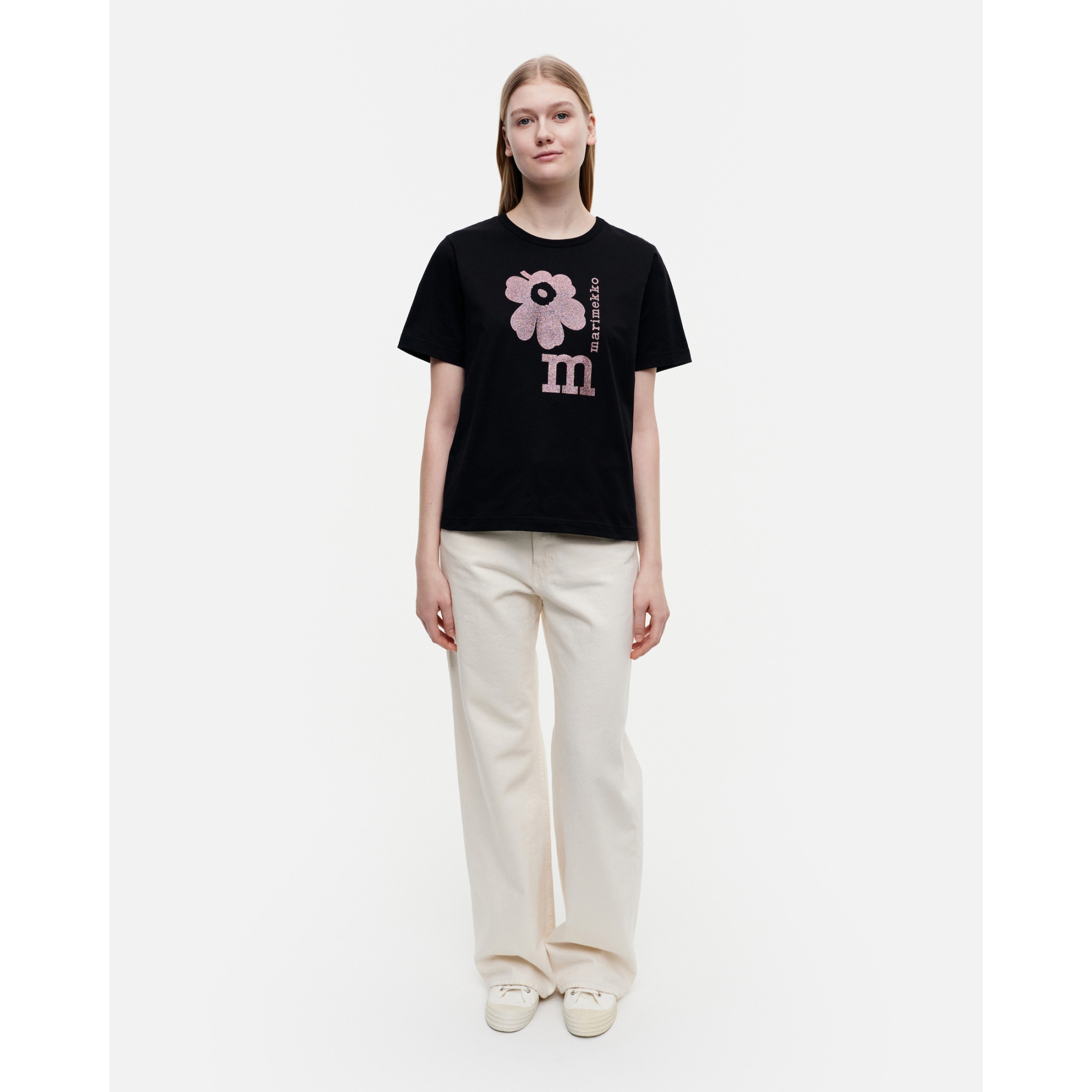 - Marimekko SOLD OUT - Erna Unikko Logo Glitter t-shirt 934