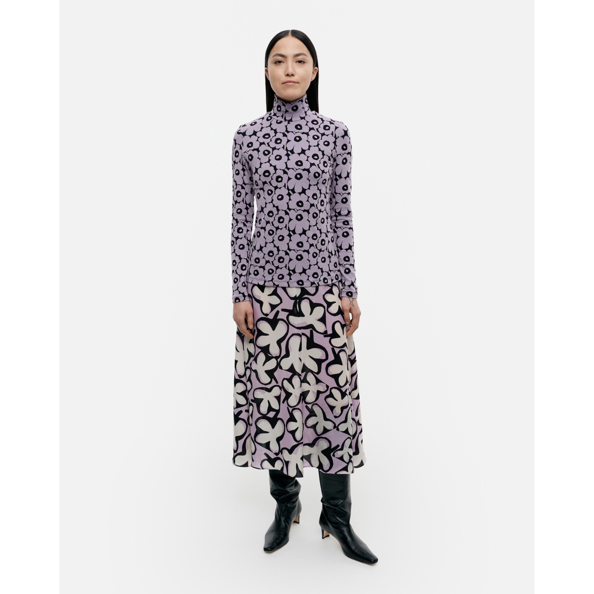 - Marimekko Top col-roulé Jäkälä Unikko 490