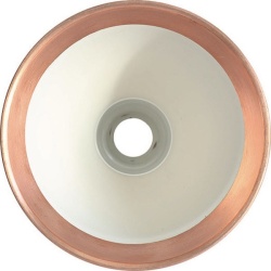 black / round copper-white - Gras 203 - wall lamp - DCW éditions