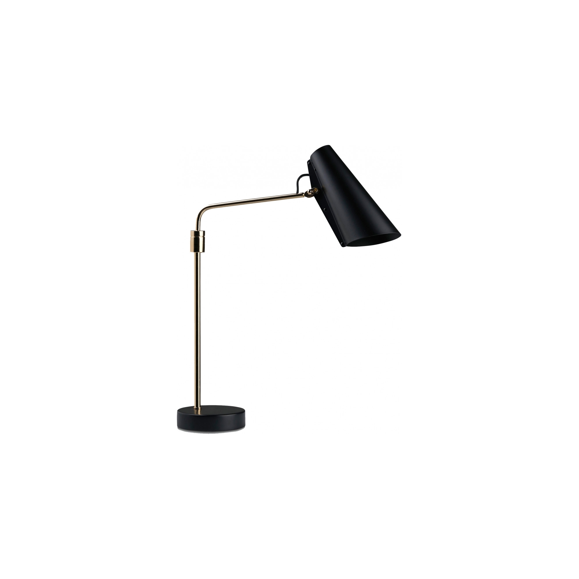 noir / laiton - lampe de table bras pivotant Birdy - Northern