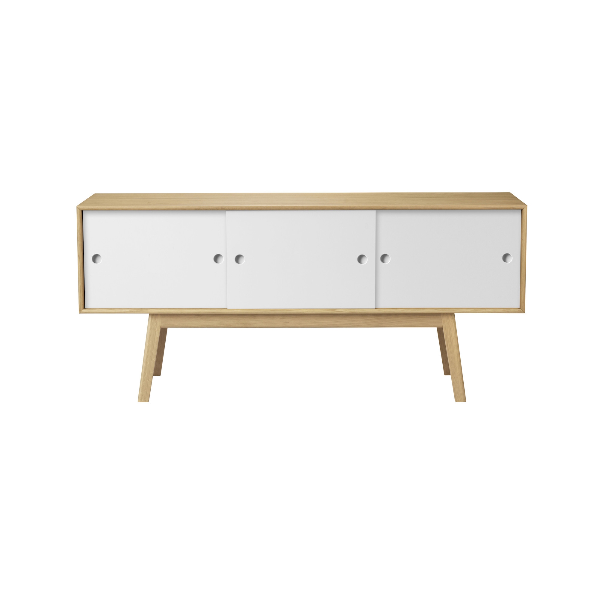 ÉPUISÉ blanc/chêne naturel - commode Butler A85 - FDB Møbler