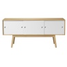 SOLD OUT white/natural oak - sideboard Butler A85 - FDB Møbler