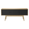 OUT OF STOCK - black/natural oak - sideboard Butler A85 - FDB Møbler