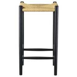 ÉPUISÉ Tabouret de bar J164C – Chêne peint en noir  – 37 x 37 x H67 cm - FDB Møbler