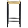 ÉPUISÉ Tabouret de bar J164C – Chêne peint en noir  – 37 x 37 x H67 cm - FDB Møbler