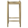 J164C bar stool – Oak  natural – 37 x37 x H67 cm - FDB Møbler