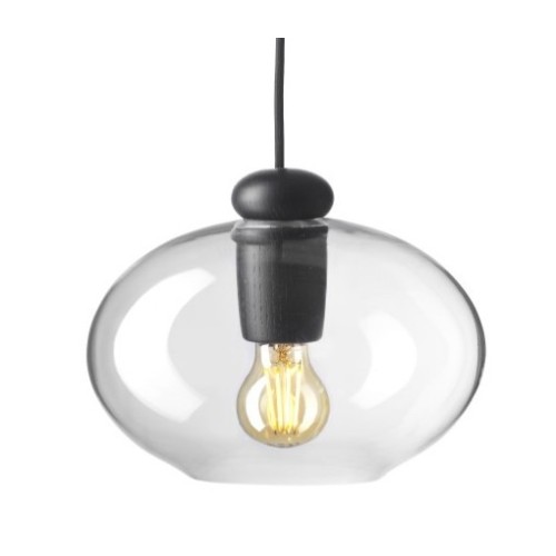 Hiti U2 pendant - Clear / black oak - FDB Møbler