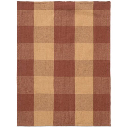 Peach / spice red - Hale tea towel - Ferm Living