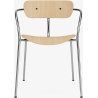 Pavilion AV2 chair – lacquered oak + black fittings + chrome legs - &Tradition