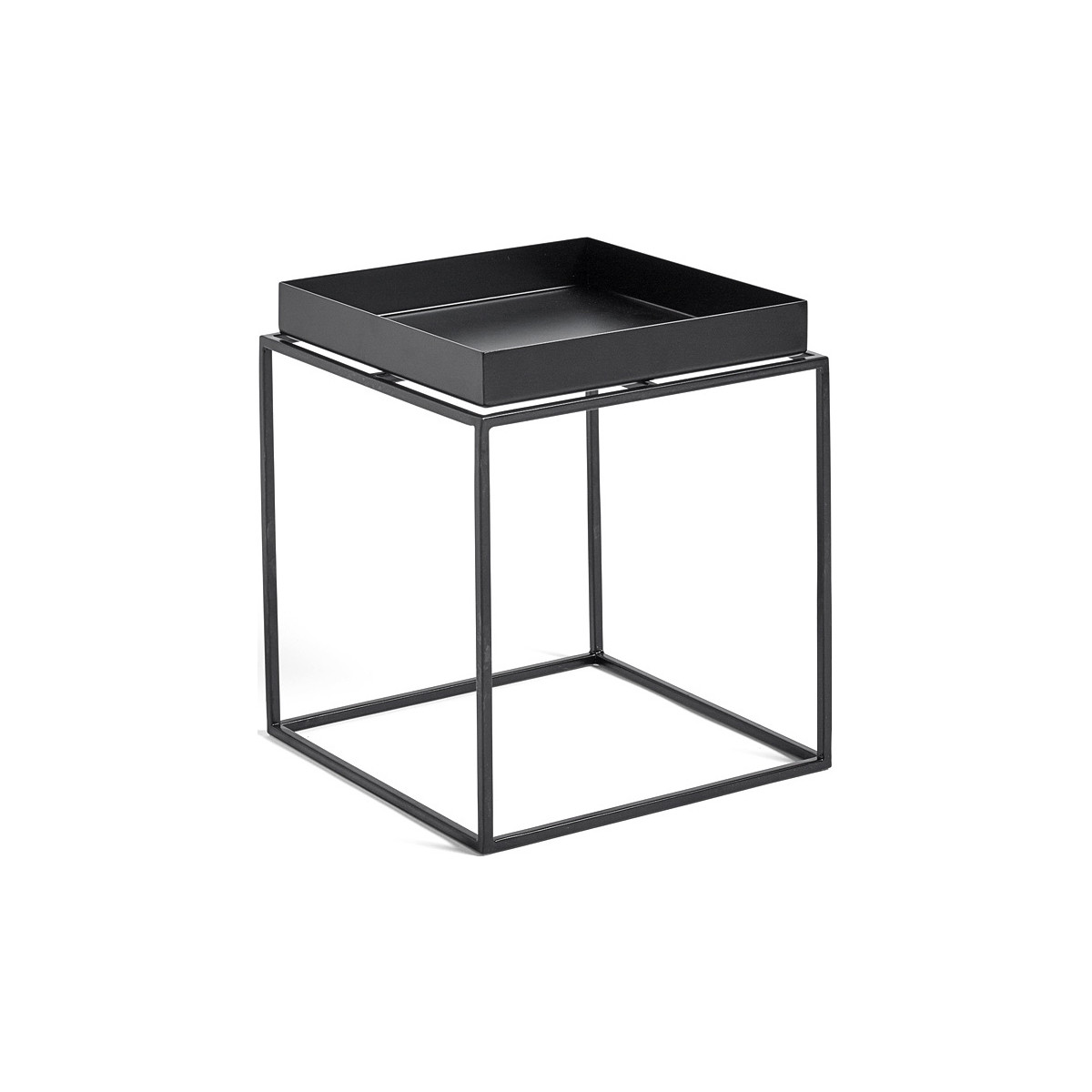 Table Tray S – 30 x 30 x H34 cm – Noir