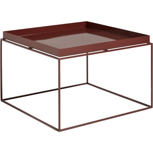 Table Tray Coffee – 60 x 60 x H39 cm – Chocolate (haute brillance) - HAY