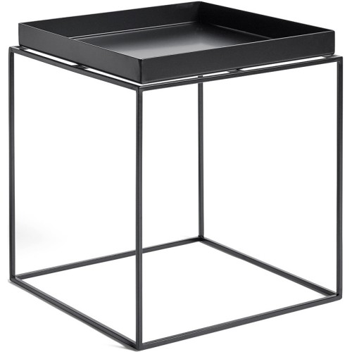 Table Tray M – 40 x 40 x H44 cm – Noir - HAY