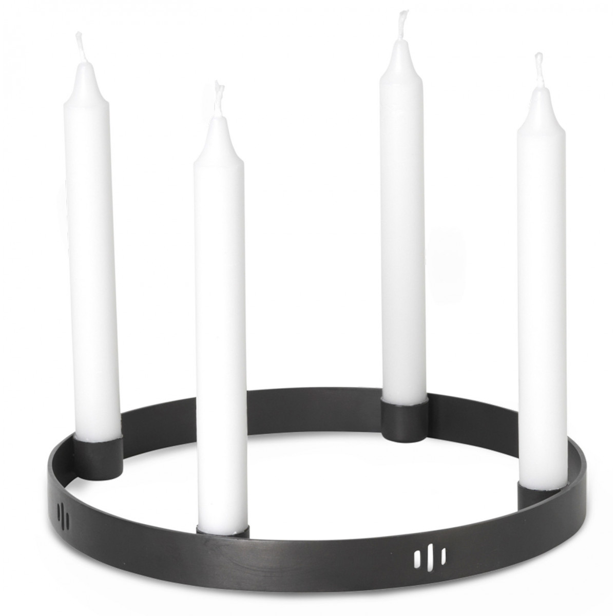 Ø25cm - black brass - Circle candle holder - Ferm Living