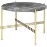 Ø55xH41cm - grey marble - brass base - TS round table - Gubi