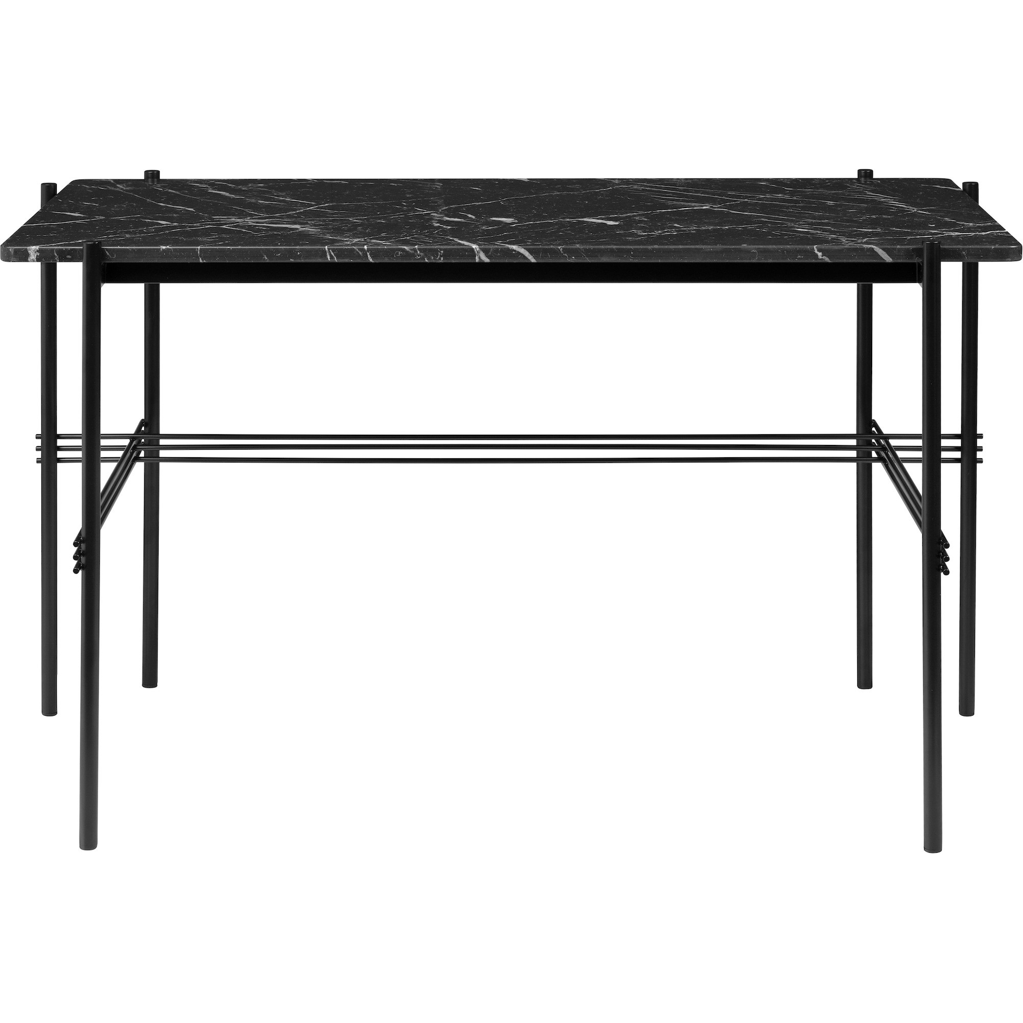 Bureau TS – Marbre Nero Marquina + Base noire - Gubi