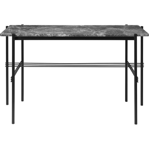 Bureau TS – Marbre Grey Emperador + Base noire - Gubi