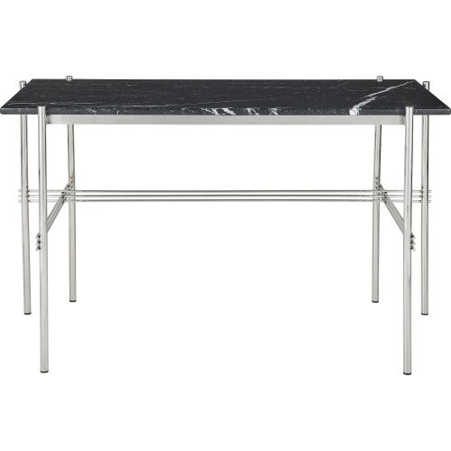 Bureau TS – Marbre Nero Marquina + Base Acier poli - Gubi