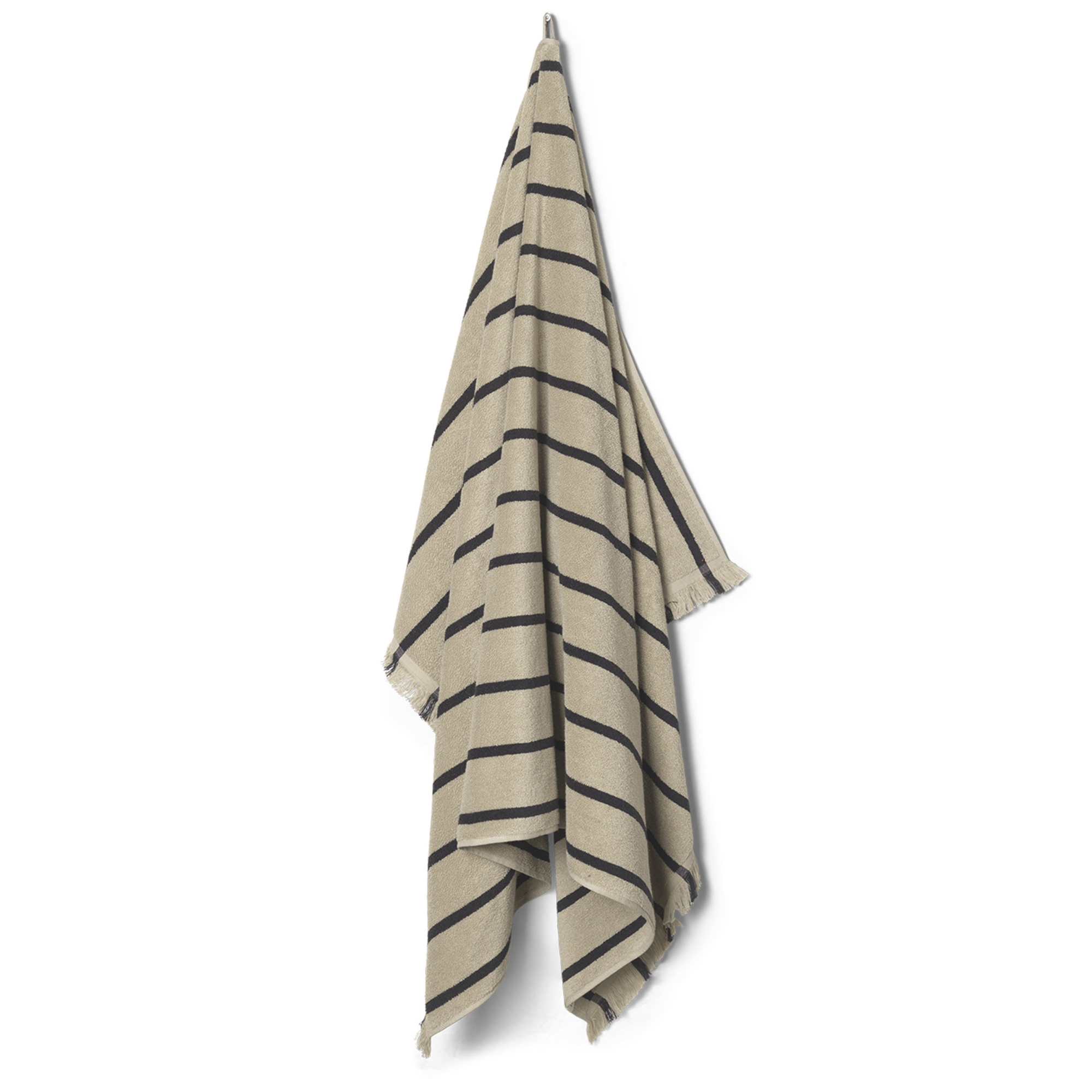 Alee beach towel - Sand / black - Ferm Living