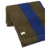 EPUISE - Serviette de bain Alee - Olive / bleu vif