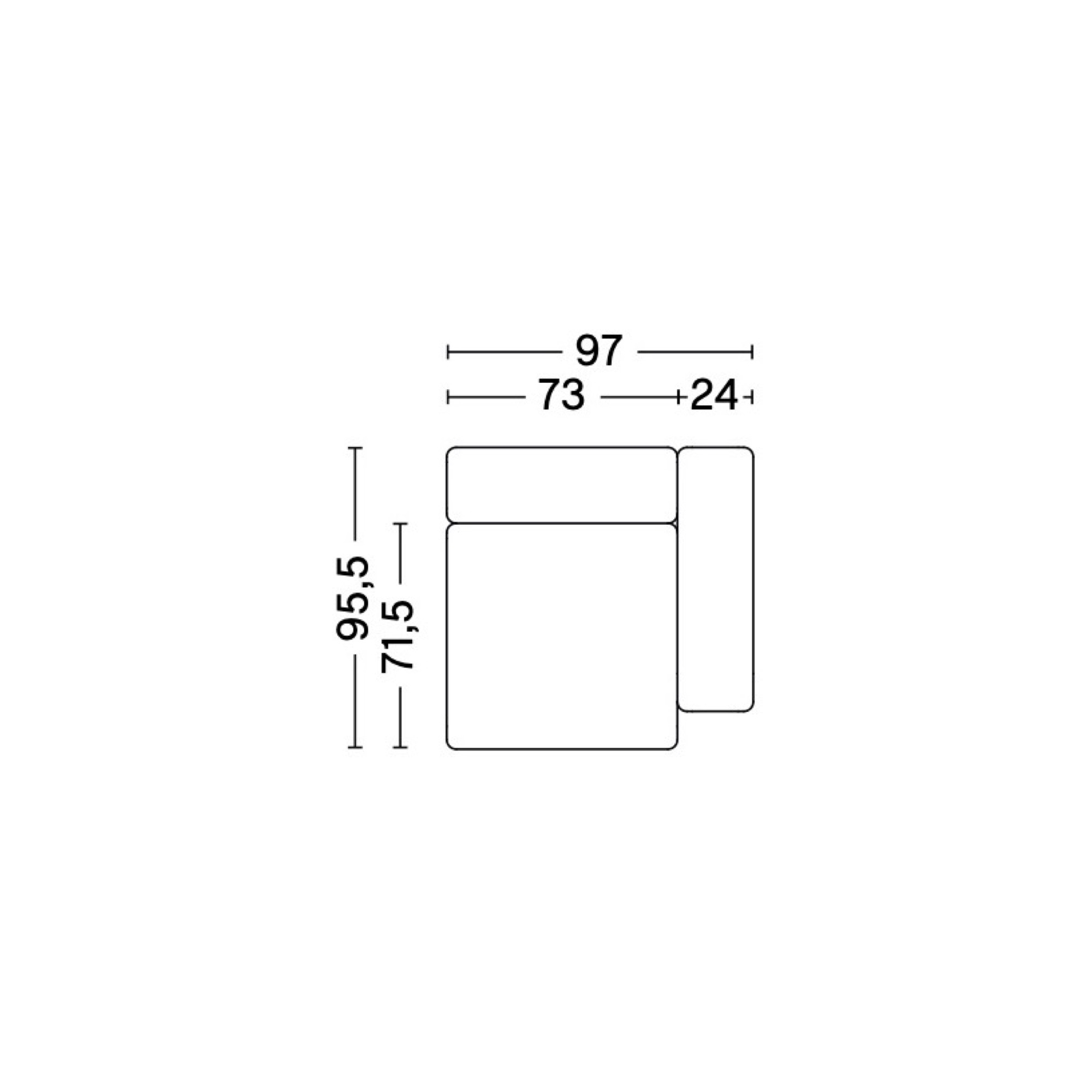 1065FS - Mags Low Armrest - canapé modulable HAY - HAY