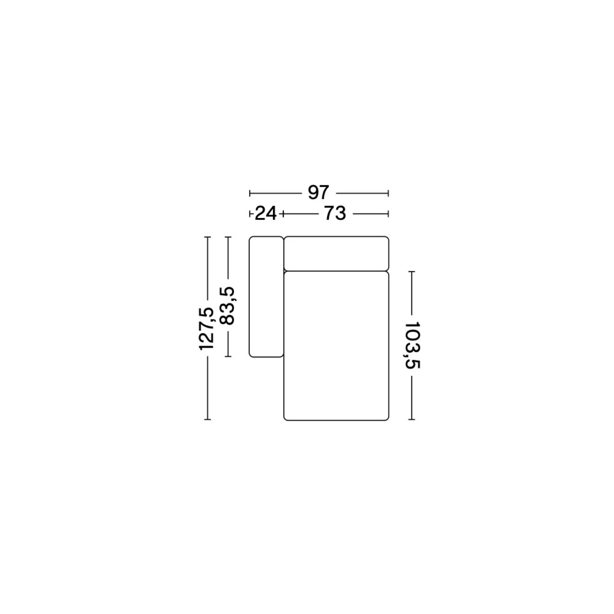 8164FS - Mags Low Armrest - HAY modular sofa - HAY