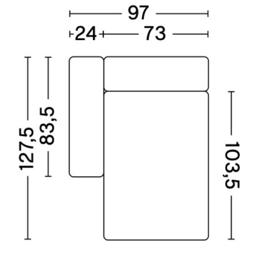 8164FS - Mags Low Armrest - HAY modular sofa - HAY