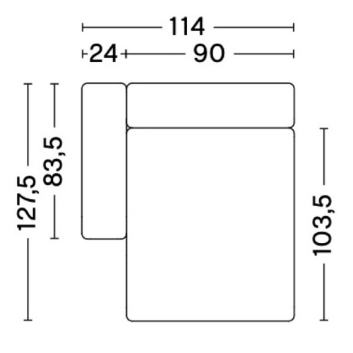 8264FS - Mags Low Armrest - canapé modulable HAY - HAY