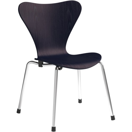 Chaise Serie 7 pour enfant – Midnight blue / Chrome - Fritz Hansen