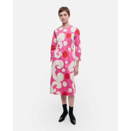 - Marimekko EPUISE - Robe satin de coton Temppeli Keidas 133