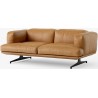 Sofa INLAND AV22 – Noble Cognac leather +  Warm Black base - &Tradition