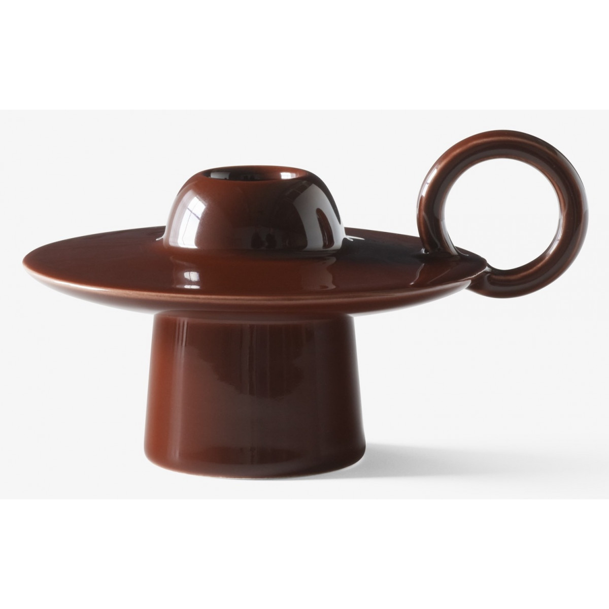 Momento Candleholder – Red-Brown