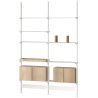 Pira storage F-C_A 212_205 - white and white oak - String Furniture