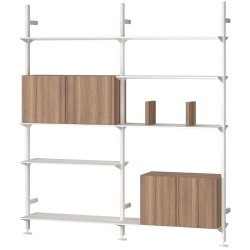 Pira storage (W_A 212_204) – white / walnut – String Furniture