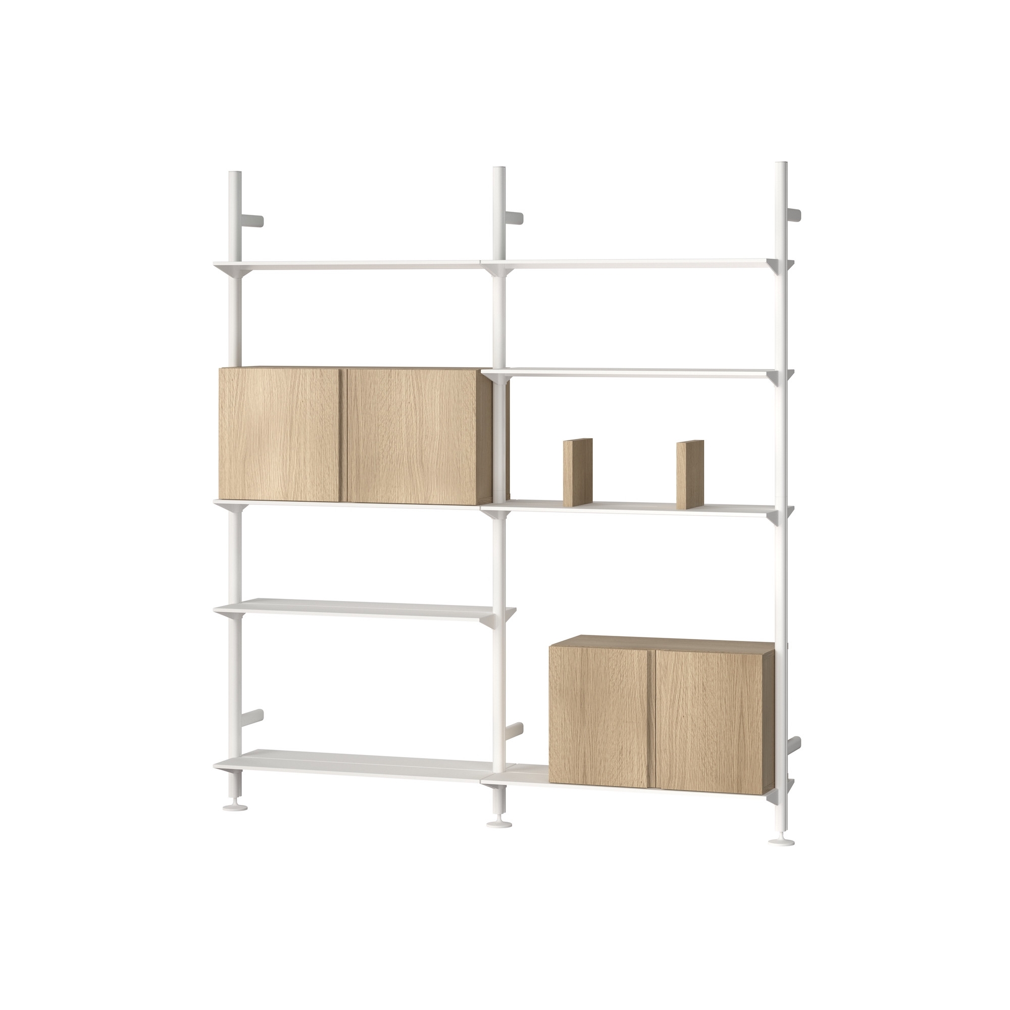 rangement Pira (W_A 212_205) – blanc / chêne blanchi – String Furniture