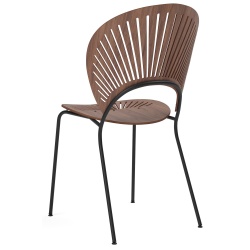 Lacquered walnut / black - Trinidad chair 3398 - Fredericia