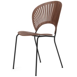 Lacquered walnut / black - Trinidad chair 3398 - Fredericia