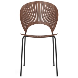 Lacquered walnut / black - Trinidad chair 3398 - Fredericia